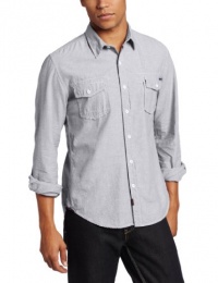 Union Jeans Men's Free Press Oxford Long Sleeve Button Down Woven