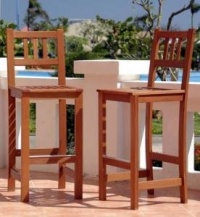 Valencia All-Weather Hardwood Bar Chair, Set of 2 Valencia All-Weather Hardwood Bar Chair, Set of 2