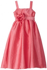 Us Angels Girls 2-6X Empire Dress With Sash and Fabric Flower, Brite Pink, 4 Us Angels Girls 2-6X Empire Dress With Sash and Fabric Flower, Brite Pink, 4