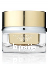 A silky, gold-infused, skin-perfecting makeup primer. Cellular Treatment Gold Illusion Line Filler creates the perfect canvas for makeup application. It recaptures the appearance of youthful skin immediately, giving a smooth golden radiance.Cellular Treatment Gold Illusion Line Filler is a gold-infused potion designed to perform a disappearing trick on fine lines and wrinkles. A silky, gold-infused, skin-perfecting makeup primer. Cellular Treatment Gold Illusion Line Filler creates the perfect canvas for makeup application. It recaptures the appearance of youthful skin immediately, giving a smooth golden radiance.Cellular Treatment Gold Illusion Line Filler is a gold-infused potion designed to perform a disappearing trick on fine lines and wrinkles.