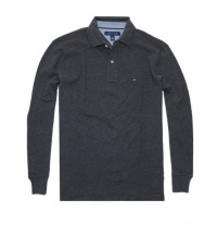 Tommy Hilfiger Men Classic Long Sleeve Logo Polo T-shirt Tommy Hilfiger Men Classic Long Sleeve Logo Polo T-shirt