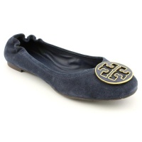 Tory Burch Reva Womens Size 10.5 Blue Patent Leather Flats Shoes Tory Burch Reva Womens Size 10.5 Blue Patent Leather Flats Shoes