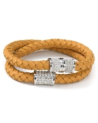 Tactile touches continue to be a major trend. Make the look day-right with this bold leather and silver tone plated wrap bracelet from MICHAEL Michael Kors. Tactile touches continue to be a major trend. Make the look day-right with this bold leather and silver tone plated wrap bracelet from MICHAEL Michael Kors.