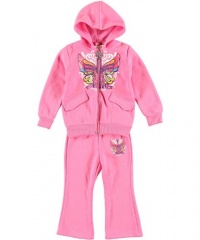 Coney Isle Forever Cool 2-Piece Sweatsuit (Sizes 2T - 4T) - pink, 2t Coney Isle Forever Cool 2-Piece Sweatsuit (Sizes 2T - 4T) - pink, 2t