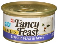 Fancy Feast Gourmet Cat Food, Grilled Seafood Feast in Gravy, 3-Ounce Cans (Pack of 24) Fancy Feast Gourmet Cat Food, Grilled Seafood Feast in Gravy, 3-Ounce Cans (Pack of 24)