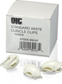 Officemate Cubicle Clips, White, Box of 24 (30167) Officemate Cubicle Clips, White, Box of 24 (30167)