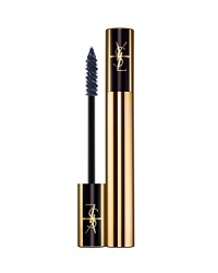 A daring new interpretation of beautiful eyes now in a beautiful deep indigo shade. Glamorous volume, bold length, voluptuous curl and dramatic styling: MASCARA SINGULIER dares to do everything. A unique innovation by Yves Saint Laurent, the mascara brush combines the technology of a traditional brush with the structure of a molded brush, to increase the performance of the formula: structured in an elliptic way, the multi-dimensional bristles ensure Haute Couture precision and dress the lashes evenly from root to tip. By coating the root of the lashes with mascara like a stroke of eyeliner, the brush creates a unique and intense new type of separation. Volumizing micro-spheres thicken the lashes, with Pro-vitamin B5 to protect, nourish, and reinforce of the lashes' structure. Like hair extensions, nylon micro-fibers extend the lashes. A high performance curling wax helps style the lashes for an ideal curve. A daring new interpretation of beautiful eyes now in a beautiful deep indigo shade. Glamorous volume, bold length, voluptuous curl and dramatic styling: MASCARA SINGULIER dares to do everything. A unique innovation by Yves Saint Laurent, the mascara brush combines the technology of a traditional brush with the structure of a molded brush, to increase the performance of the formula: structured in an elliptic way, the multi-dimensional bristles ensure Haute Couture precision and dress the lashes evenly from root to tip. By coating the root of the lashes with mascara like a stroke of eyeliner, the brush creates a unique and intense new type of separation. Volumizing micro-spheres thicken the lashes, with Pro-vitamin B5 to protect, nourish, and reinforce of the lashes' structure. Like hair extensions, nylon micro-fibers extend the lashes. A high performance curling wax helps style the lashes for an ideal curve.