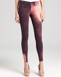 Add some color and intrigue to your denim reserve with these Hudson skinny jeans that feature a cool galaxy-inspired print that's out of this world. Add some color and intrigue to your denim reserve with these Hudson skinny jeans that feature a cool galaxy-inspired print that's out of this world.