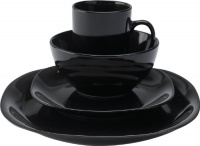 Thomson Pottery 16−pc. Black Quadro Set BLACK Thomson Pottery 16−pc. Black Quadro Set BLACK