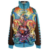 Ed Hardy Mens All Over Track Jacket Ed Hardy Mens All Over Track Jacket