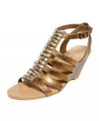 Bejeweled gladiator. You'l make a huge statement in the Bianca wedge sandals by INC International Concepts without uttering a single word. Bejeweled gladiator. You'l make a huge statement in the Bianca wedge sandals by INC International Concepts without uttering a single word.