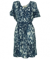 DKNY Women's Open Sleeve Dress Blue M DKNY Women's Open Sleeve Dress Blue M