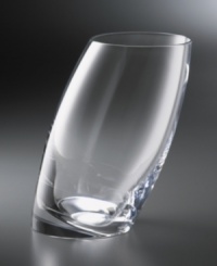 A tilted, rounded silhouette defies convention with stylish flair--and place a new slant on the straight-up beverage. In full lead crystal. 5 A tilted, rounded silhouette defies convention with stylish flair--and place a new slant on the straight-up beverage. In full lead crystal. 5