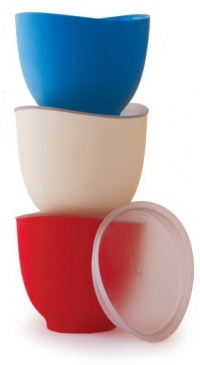 iSi Basics Flex-it 1-Cup Prep Bowls with Lids, Set of 3, Red, White, and Mediterranean Blue iSi Basics Flex-it 1-Cup Prep Bowls with Lids, Set of 3, Red, White, and Mediterranean Blue