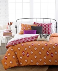 An exotic escape! Give you space a dose of extra flair with this Around the World duvet cover set, featuring an artistic design in vibrant orange hues. Pair with our assortment of decorative pillows. An exotic escape! Give you space a dose of extra flair with this Around the World duvet cover set, featuring an artistic design in vibrant orange hues. Pair with our assortment of decorative pillows.