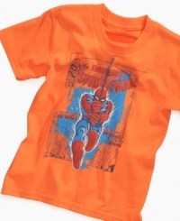 Outfit your superhero in Amazing Spiderman style with this T-shirt from Mad Engine. Outfit your superhero in Amazing Spiderman style with this T-shirt from Mad Engine.