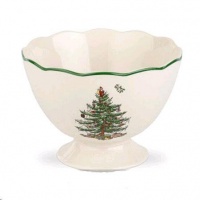 Spode Christmas Tree Sculpted Footed Bowl, 4.8-Inch Spode Christmas Tree Sculpted Footed Bowl, 4.8-Inch