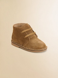 These booties exude easy polish with a heritage-inspired, lace-up silhouette rendered in luxurious suede with rubber sole.Lace-upSuede upperLeather liningRubber solePadded insoleImported These booties exude easy polish with a heritage-inspired, lace-up silhouette rendered in luxurious suede with rubber sole.Lace-upSuede upperLeather liningRubber solePadded insoleImported