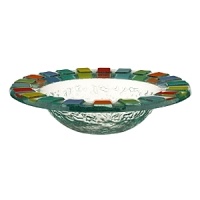 A checkerboard of color and fun, Villeroy & Boch's Twist Alea serveware features colorful mosaic designs and lemon-zest motifs that can be mixed and matched for a modern, whimsical table. This bowl is made from Vitrium glass for strength and durability. A checkerboard of color and fun, Villeroy & Boch's Twist Alea serveware features colorful mosaic designs and lemon-zest motifs that can be mixed and matched for a modern, whimsical table. This bowl is made from Vitrium glass for strength and durability.