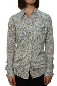 True Religion Womens Mick Lawn Western Cowgirl Floral Pattern Shirt White-Small True Religion Womens Mick Lawn Western Cowgirl Floral Pattern Shirt White-Small