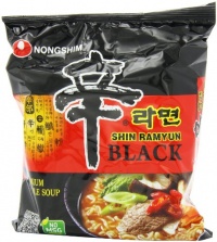 Nongshim Shin Ramyun Black Noodle Soup, 4.58 Ounce (Pack of 18) Nongshim Shin Ramyun Black Noodle Soup, 4.58 Ounce (Pack of 18)