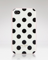 Seriously spotted. kate spade new york's polka dot splashed iPhone case is a classic graphic for your gadget. Seriously spotted. kate spade new york's polka dot splashed iPhone case is a classic graphic for your gadget.