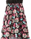 Roxy Girls 2-6X Epic Maxi, True Black Floral Ditsy, Medium