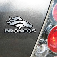 Denver Broncos Silver Car Emblem Denver Broncos Silver Car Emblem