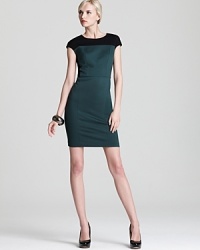 Exuding effortlessly chic city style, this color blocked Cynthia Steffe dress stands out amongst a sea of LBDs. As perfect for the boardroom as it is for dinner dates, this sheath is the fashion-savvy's investment piece of the season. Exuding effortlessly chic city style, this color blocked Cynthia Steffe dress stands out amongst a sea of LBDs. As perfect for the boardroom as it is for dinner dates, this sheath is the fashion-savvy's investment piece of the season.