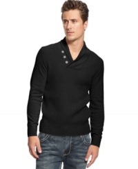 Drumroll, please. You'll find this comfortable sweater from INC International Concepts fast becoming a staple of your casual weekend wardrobe. Drumroll, please. You'll find this comfortable sweater from INC International Concepts fast becoming a staple of your casual weekend wardrobe.