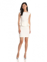 French Connection Women's Superstretch Peplum, White, 2 French Connection Women's Superstretch Peplum, White, 2