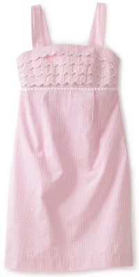 Lilly Pulitzer Girls 7-16 Carolina Dress, Hotty Pink Lucky Seersucker, 14 Lilly Pulitzer Girls 7-16 Carolina Dress, Hotty Pink Lucky Seersucker, 14