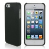 rooCASE Ultra Slim (Black) Leather Shell Case for Apple iPhone 5 (Newest iPhone Sept 2012) - Updated Version Perfect Snug Fit