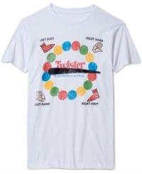 Game on! This soft and colorful Twister tee by Jem is a definite winner. Game on! This soft and colorful Twister tee by Jem is a definite winner.