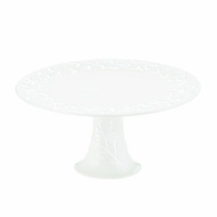Lenox Opal Innocence Carved 9-Inch Medium Footed Cake Plate Lenox Opal Innocence Carved 9-Inch Medium Footed Cake Plate