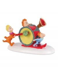 Announcing the arrival of Christmas, the Whos down in Whoville spread noise, noise, noise in this colorful figurine from the Department 56 Grinch Village. Announcing the arrival of Christmas, the Whos down in Whoville spread noise, noise, noise in this colorful figurine from the Department 56 Grinch Village.