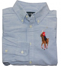 Ralph Lauren Toddler Boy's Big Pony Blake Oxford (3/3T, BSR Blue) Ralph Lauren Toddler Boy's Big Pony Blake Oxford (3/3T, BSR Blue)