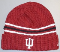 adidas Indiana Hoosiers Crimson Watch Cuffed Knit Beanie