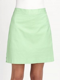 The perfect balance of sporty and stylish, this bright stretch cotton look has an adjustable elastic waist and whale logo lined waistband.Wide waistband Flat front Back button tab and zipper Interior adjustable elastic waistband Short under layer About 18 long 98% cotton/2% spandex Short: 92% polyester/8% spandex Machine wash Imported The perfect balance of sporty and stylish, this bright stretch cotton look has an adjustable elastic waist and whale logo lined waistband.Wide waistband Flat front Back button tab and zipper Interior adjustable elastic waistband Short under layer About 18 long 98% cotton/2% spandex Short: 92% polyester/8% spandex Machine wash Imported