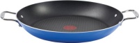 T-fal Simply Delicioso D1836563 Hard Enamel Nonstick Dishwasher Safe 14-Inch Paella Pan Cookware, Blue T-fal Simply Delicioso D1836563 Hard Enamel Nonstick Dishwasher Safe 14-Inch Paella Pan Cookware, Blue