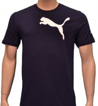 Puma Men's Basic Cat T-Shirt Navy Puma Men's Basic Cat T-Shirt Navy