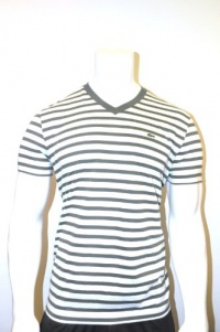 Lacoste Men's Striped V-neck T-shirts Lacoste Men's Striped V-neck T-shirts