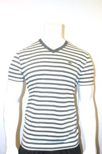 Lacoste Men's Striped V-neck T-shirts