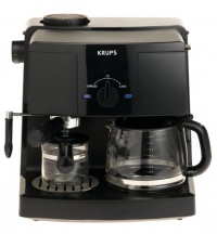KRUPS XP1500 Coffee Maker and Espresso Machine Combination, Black KRUPS XP1500 Coffee Maker and Espresso Machine Combination, Black