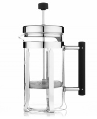 Rich café culture right at home. Designed by iconic British designer Nick Munro, this classic press makes an impressive cup of Joe, drawing out the bold notes of your favorite brews in the heat-resistant beaker with chrome-plated frame. A timelessly sleek retro design, with soft-touch easy-pour handle, introduces culture and history into your coffee break. Rich café culture right at home. Designed by iconic British designer Nick Munro, this classic press makes an impressive cup of Joe, drawing out the bold notes of your favorite brews in the heat-resistant beaker with chrome-plated frame. A timelessly sleek retro design, with soft-touch easy-pour handle, introduces culture and history into your coffee break.