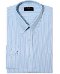 Streamline your life. With an easy-care shirt in a goes-with-anything striped pattern, Club Room nixes excess hassle. Streamline your life. With an easy-care shirt in a goes-with-anything striped pattern, Club Room nixes excess hassle.