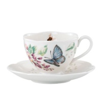Lenox Butterfly Meadow Blue Butterfly Cup and Saucer Set Lenox Butterfly Meadow Blue Butterfly Cup and Saucer Set