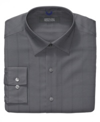 Shore up your stock of basics with this solid slim-fit shirt from Kenneth Cole Reaction. Shore up your stock of basics with this solid slim-fit shirt from Kenneth Cole Reaction.