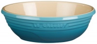 Le Creuset Stoneware Small 18-Ounce Oval Serving Bowl, Caribbean Le Creuset Stoneware Small 18-Ounce Oval Serving Bowl, Caribbean