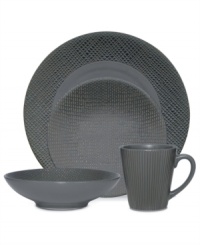 Stoneware in cool gray offers contemporary style with a combination of smooth, lined and textured surfaces. Sleek, simple and easy to dress up or down, the Silver Sage 4-piece place settings are a smart, enticing choice for every meal. (Clearance) Stoneware in cool gray offers contemporary style with a combination of smooth, lined and textured surfaces. Sleek, simple and easy to dress up or down, the Silver Sage 4-piece place settings are a smart, enticing choice for every meal. (Clearance)